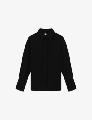 Straight-Cut Long-Sleeve Satin Shirt by THE KOOPLES