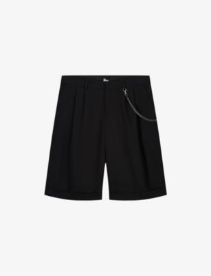 Straight-Leg Chain-Embellished Cotton-Blend Shorts by THE KOOPLES