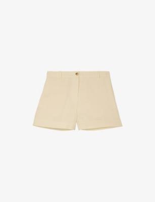 Straight-Leg Mid-Rise Linen Shorts by THE KOOPLES