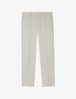 Straight-Leg Mid-Rise Linen Trousers by THE KOOPLES