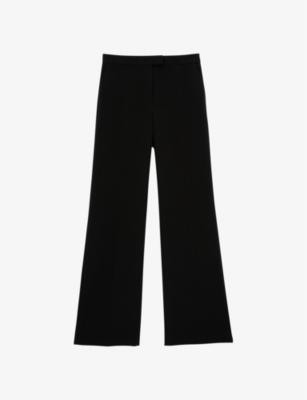 Straight-leg high-rise crepe trousers by THE KOOPLES