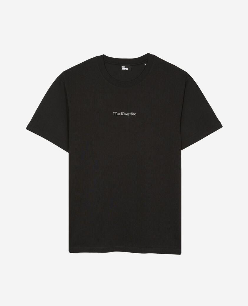 T-shirt with black cut-out logo by THE KOOPLES