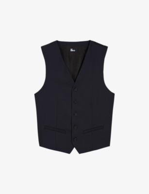 Tailored V-neck wool waistcoat by THE KOOPLES