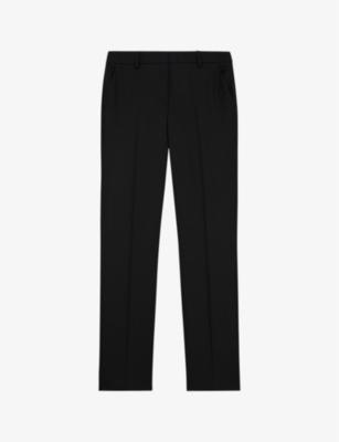 Tailored slim-fit mid-rise wool trousers by THE KOOPLES