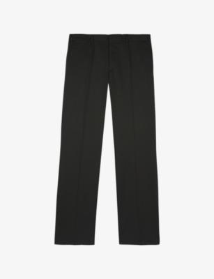 Tapered-Leg Mid-Rise Stretch-Cotton Trousers by THE KOOPLES