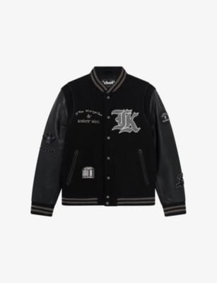 The Kooples x Schott NYC Leather Varsity Jacket by THE KOOPLES