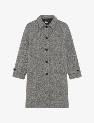 Tweed-Textured Regular-Fit Wool-Blend Coat by THE KOOPLES