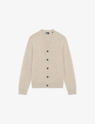 V-Neck Relaxed-Fit Stretch Cashmere-Blend Cardigan by THE KOOPLES