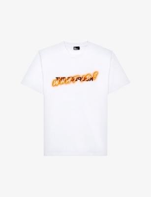 What Is? brand-print cotton-jersey T-shirt by THE KOOPLES