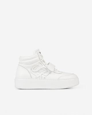 White leather high top sneakers by THE KOOPLES