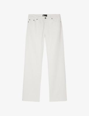 Wide-Leg Mid-rise Coated Cotton Jeans by THE KOOPLES