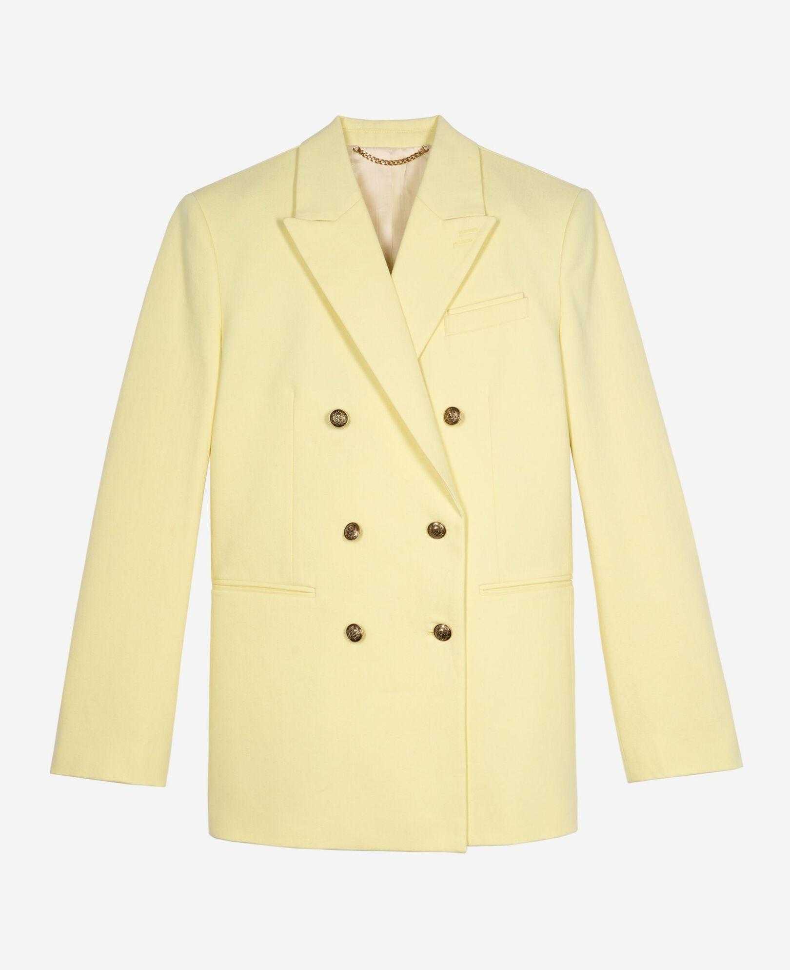 Yellow cotton suit jacket by THE KOOPLES