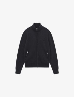 Zip-Through Cotton-Blend Knitted Cardigan by THE KOOPLES