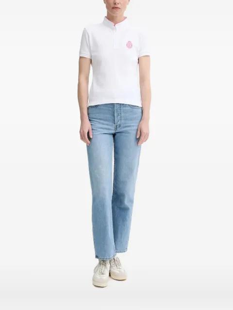 embroidered-logo polo top by THE KOOPLES