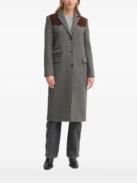 houndstooth single-breasted coat by THE KOOPLES