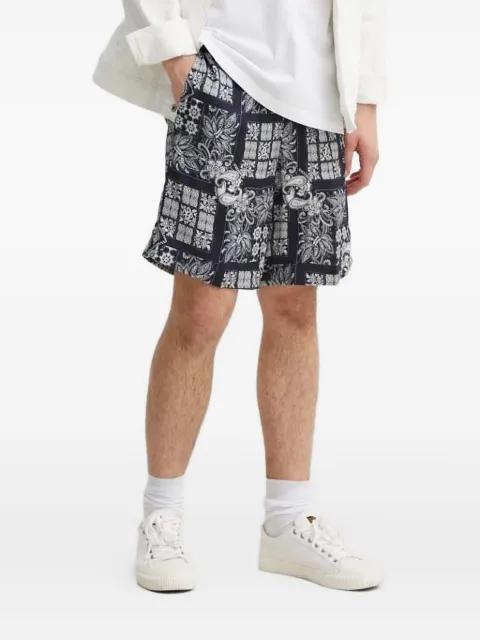 paisley-patterned shorts by THE KOOPLES