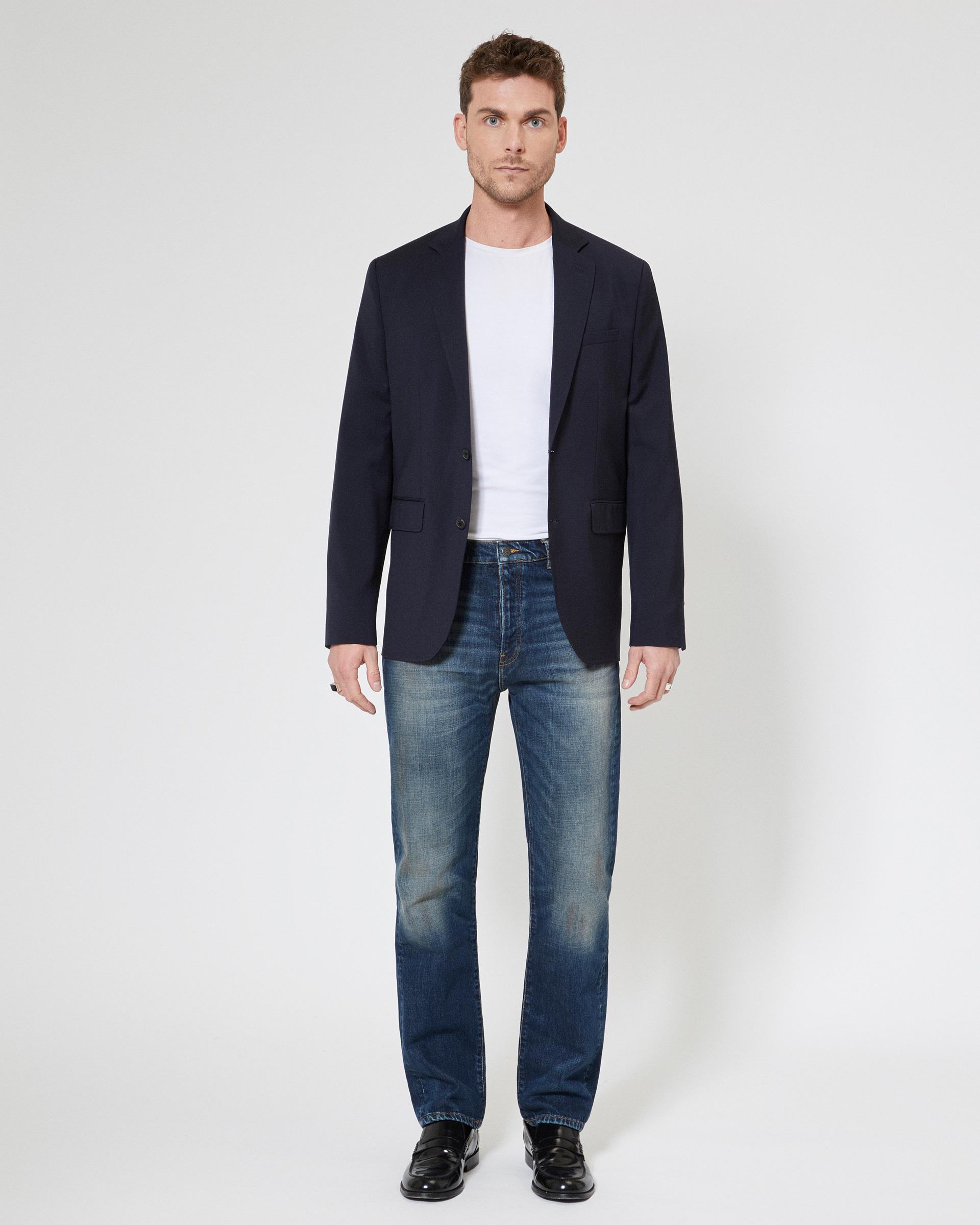 straight blue faded jeans by THE KOOPLES