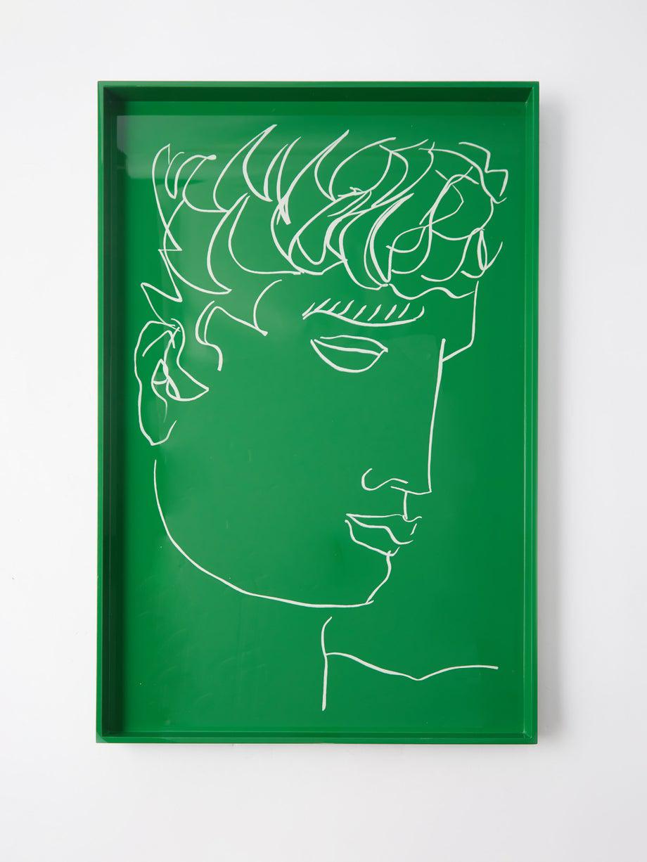 X Luke Edward Hall Antinous small lacquer tray by THE LACQUER COMPANY X Luke Edward Hall Antinous small lacquer tray by THE LACQUER COMPANY