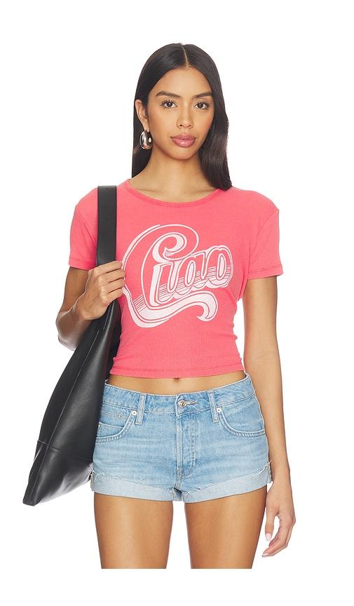 The Laundry Room Big Ciao Baby Tee in Red by THE LAUNDRY ROOM