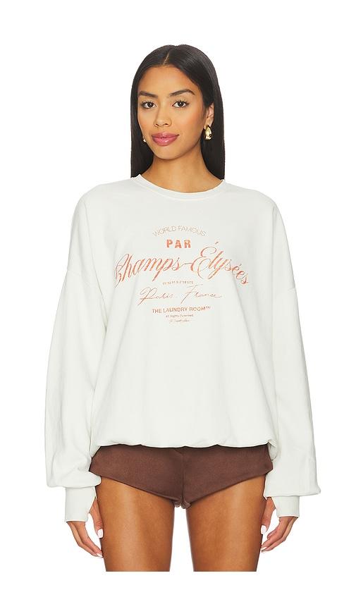 The Laundry Room Champs - Elysees Sweatshirt in Cream by THE LAUNDRY ROOM
