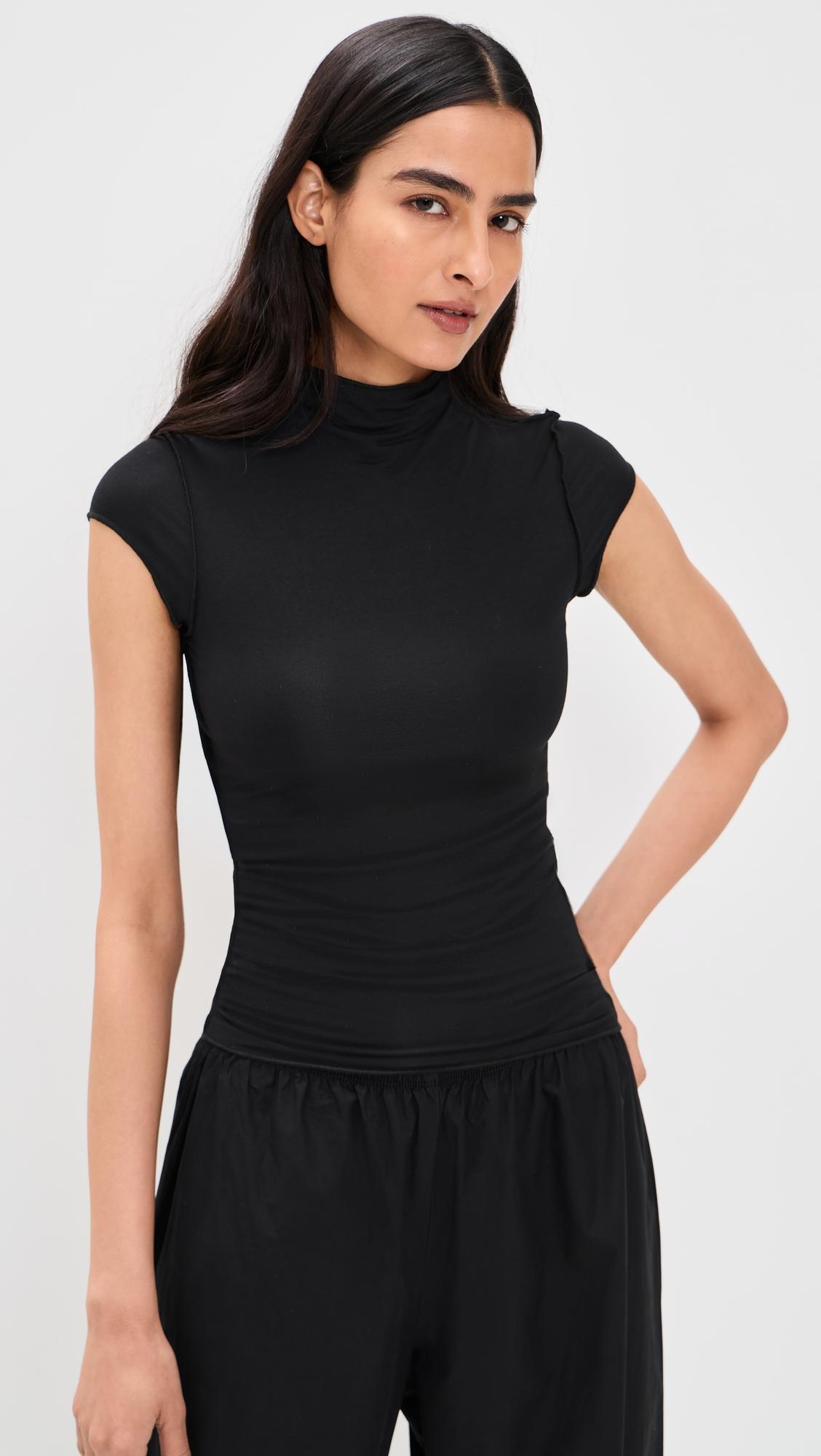 Reese Mock Neck Top by THE LINE BY K