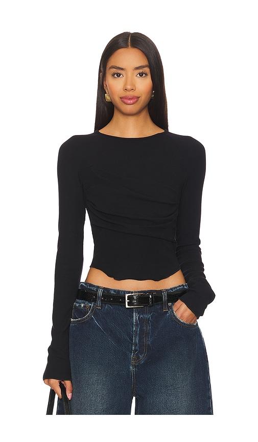 The Line by K Cathal T-shirt in Black by THE LINE BY K