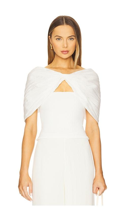 The Line by K Elias Cape Top in White by THE LINE BY K