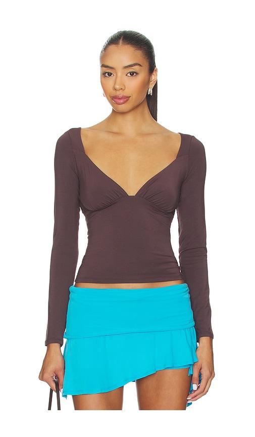 The Line by K Oisin Top in Brown by THE LINE BY K