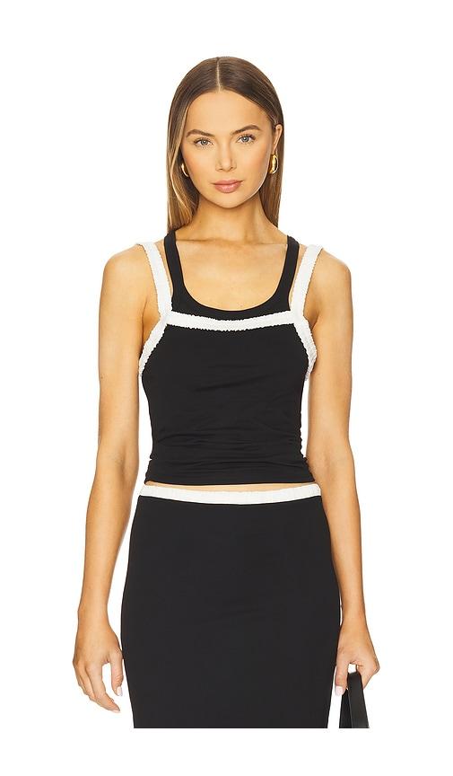 The Line by K Salome Tank Top in Black by THE LINE BY K