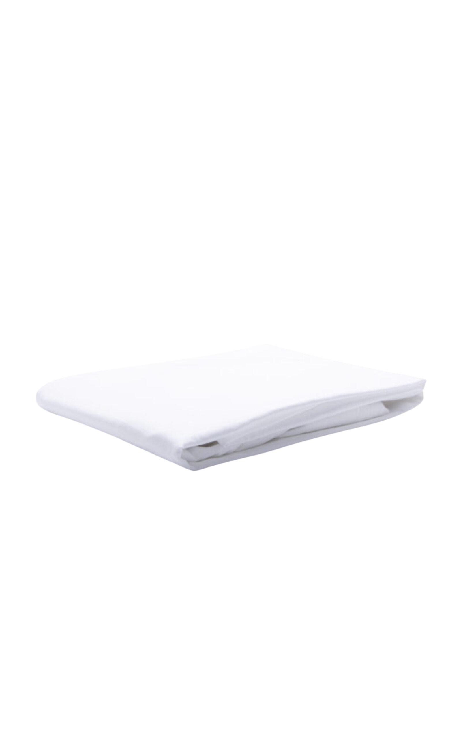THE LINO - Botton Cotton Percal Sheets - White - Moda Operandi by THE LINO