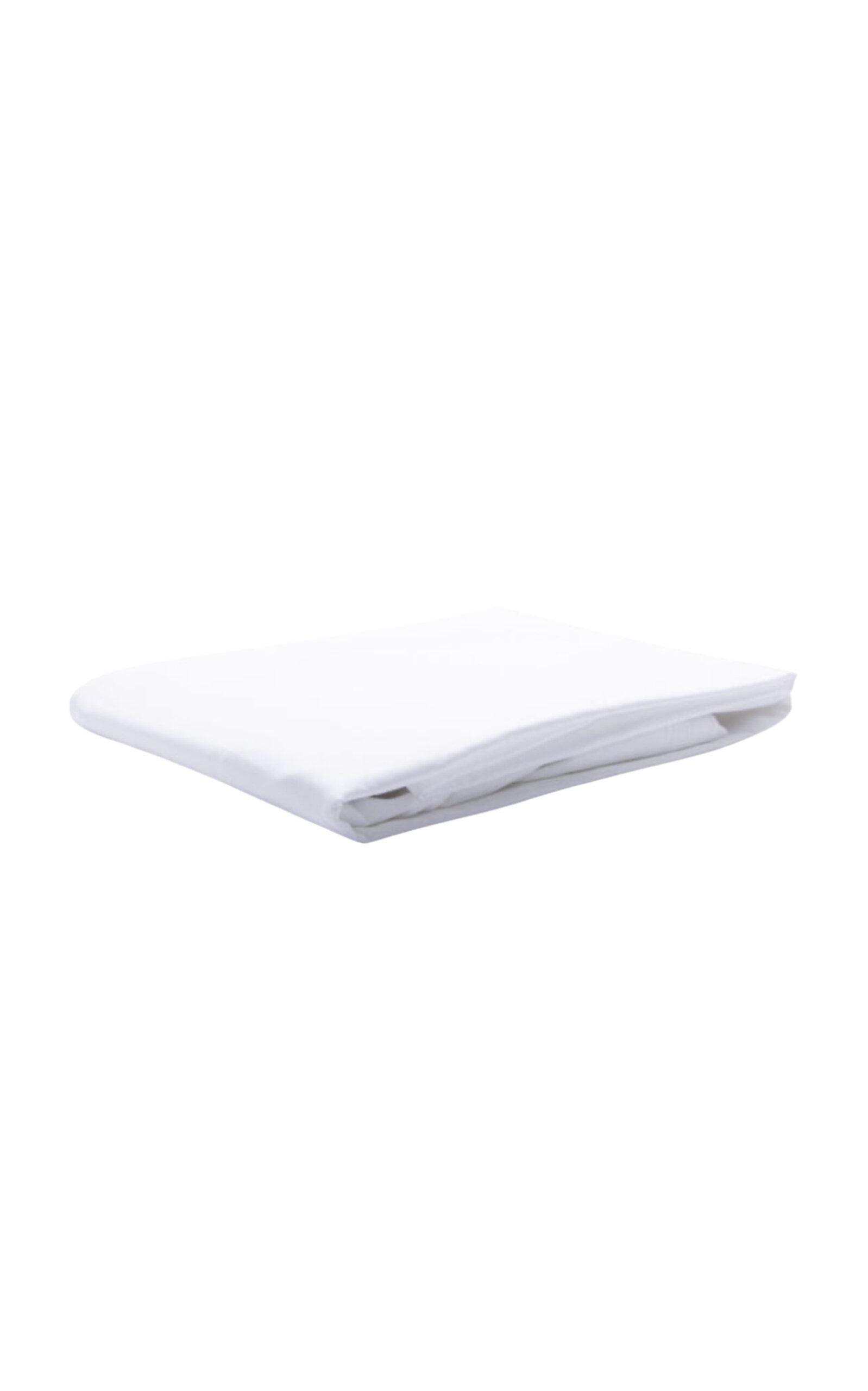 THE LINO - Botton Cotton Percal Sheets - White - Moda Operandi by THE LINO