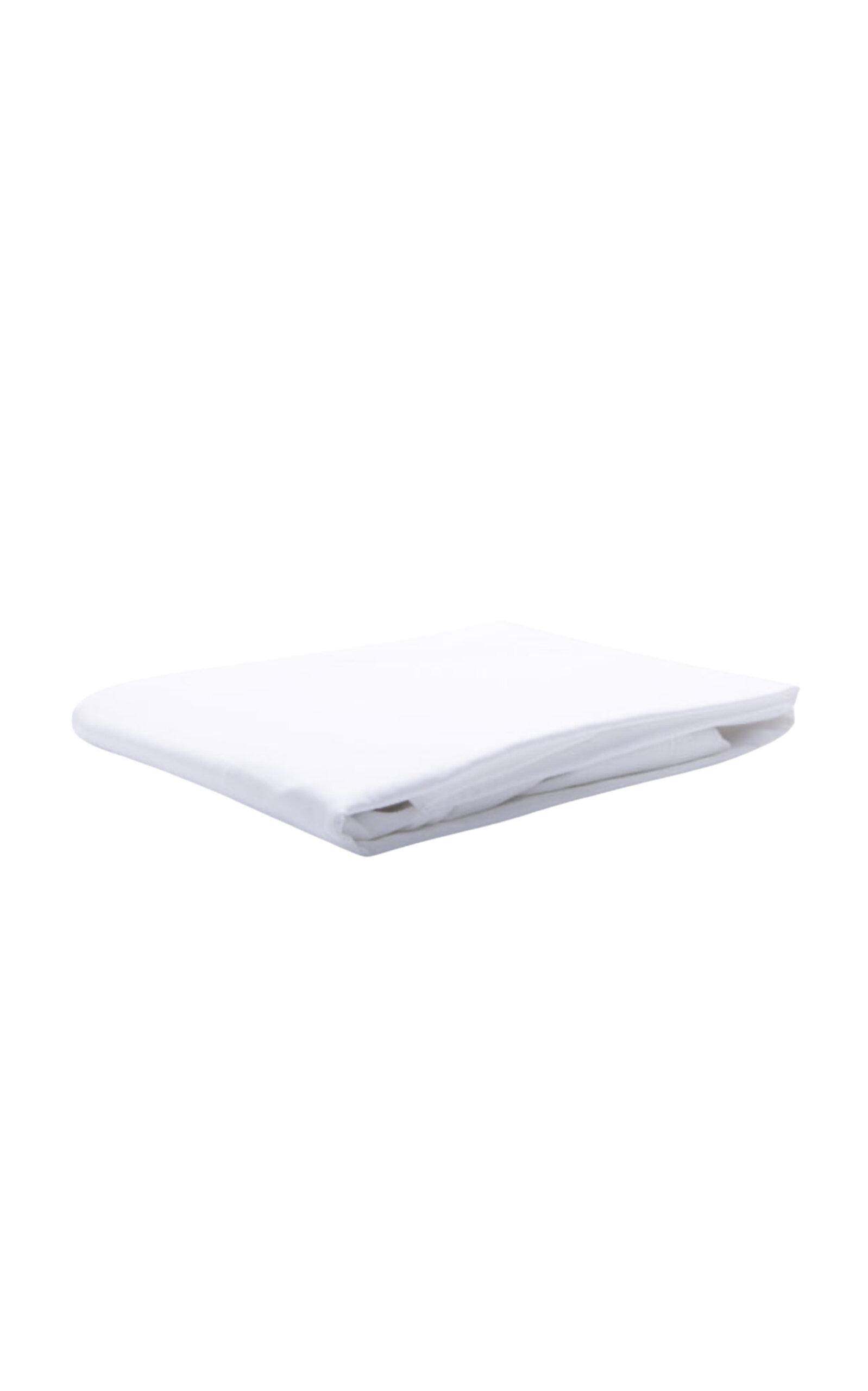 THE LINO - Botton Cotton Percal Sheets - White - Moda Operandi by THE LINO