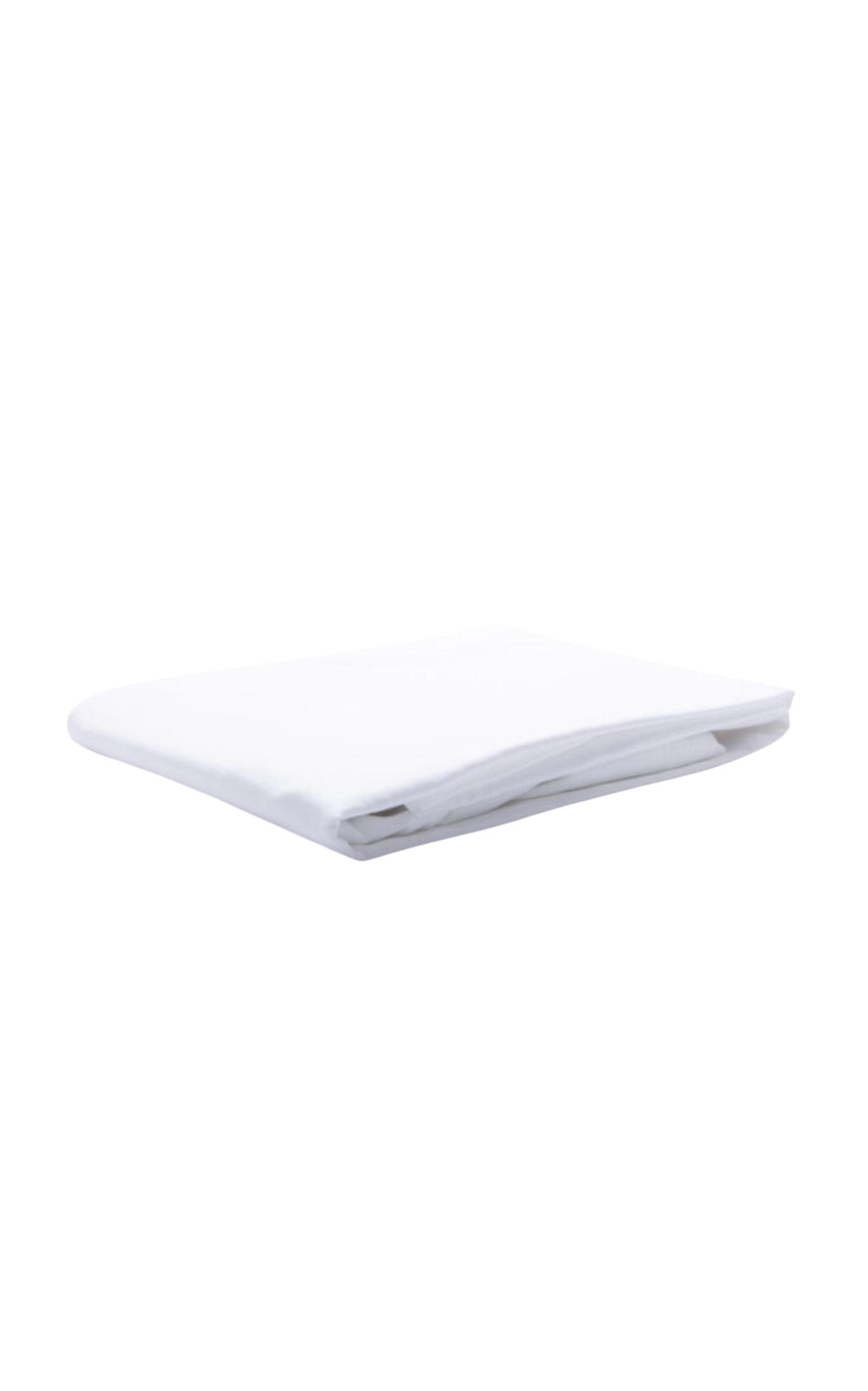 THE LINO - Botton Cotton Percal Sheets - White - Moda Operandi by THE LINO