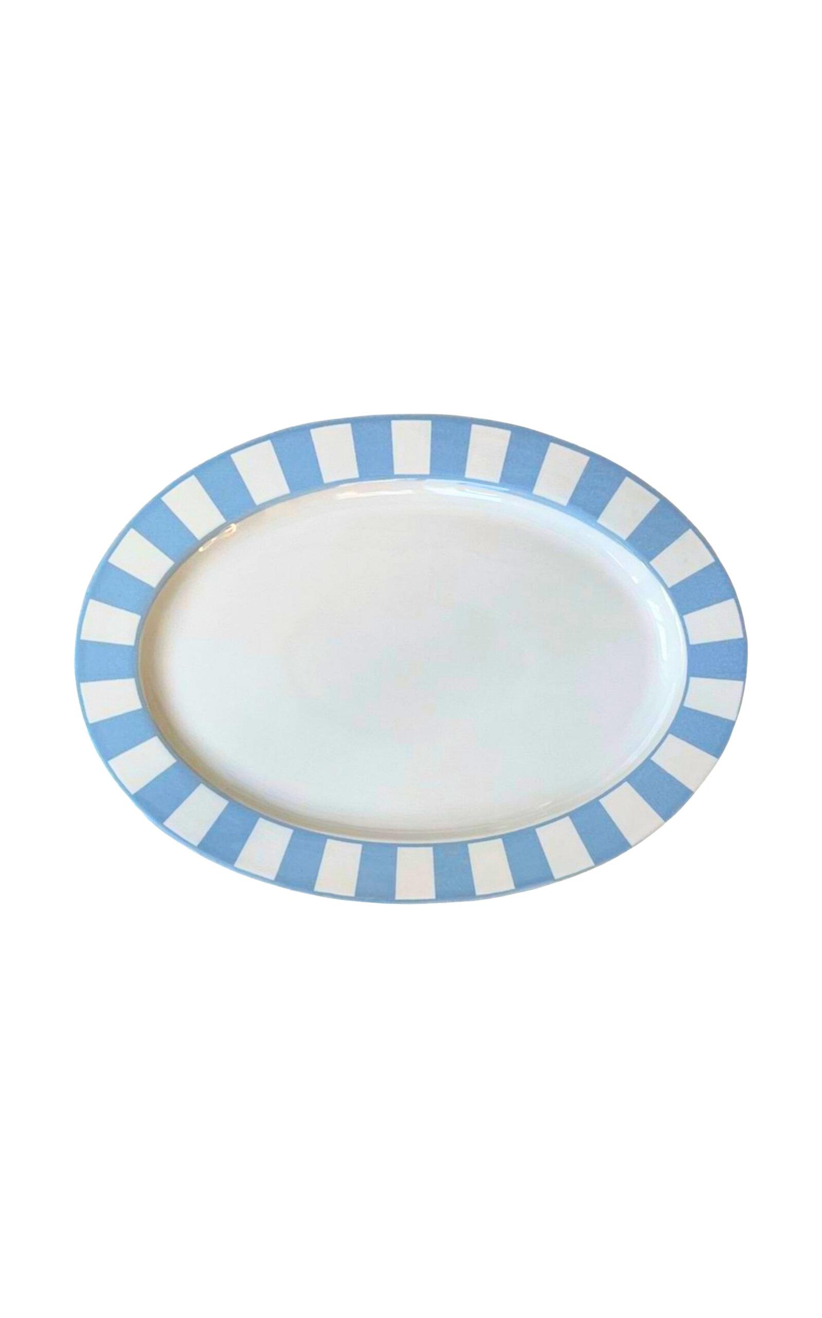 THE LINO - Essential Stoneware Serving Plate - Turquoise - Moda Operandi by THE LINO
