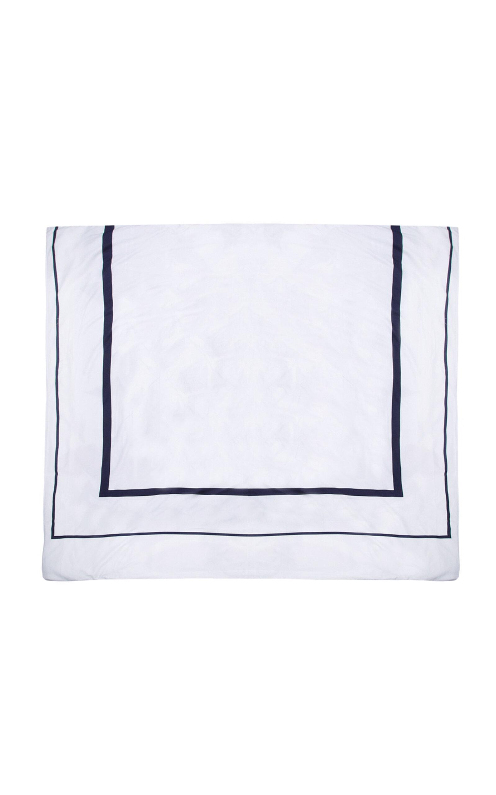 THE LINO - Essentials Cotton Duvet Cover - Navy - Moda Operandi by THE LINO