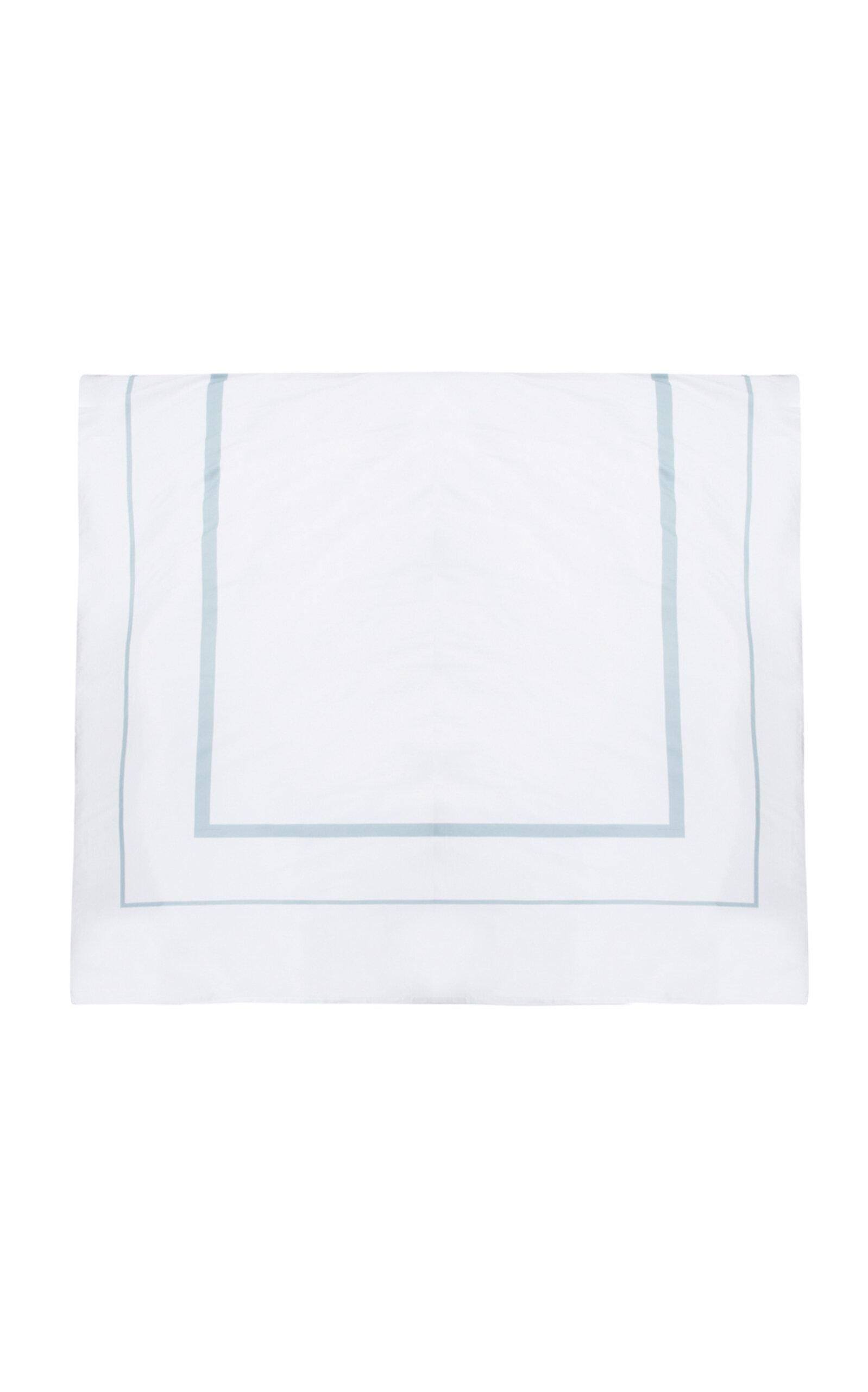 THE LINO - Essentials Cotton Duvet Cover - Turquoise - Moda Operandi by THE LINO