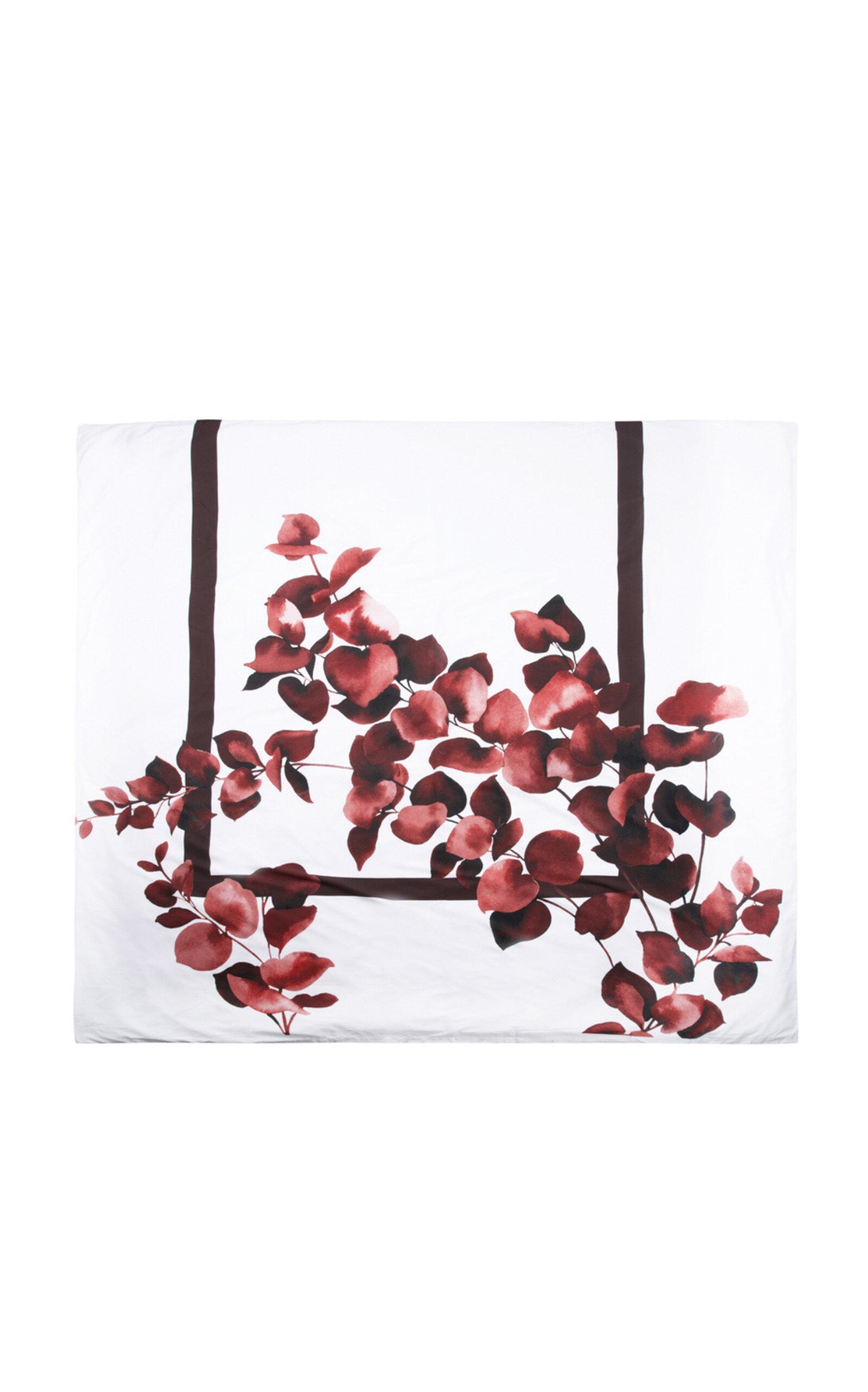 THE LINO - Eucalyptus Queen Duvet Cover - Red - Moda Operandi by THE LINO