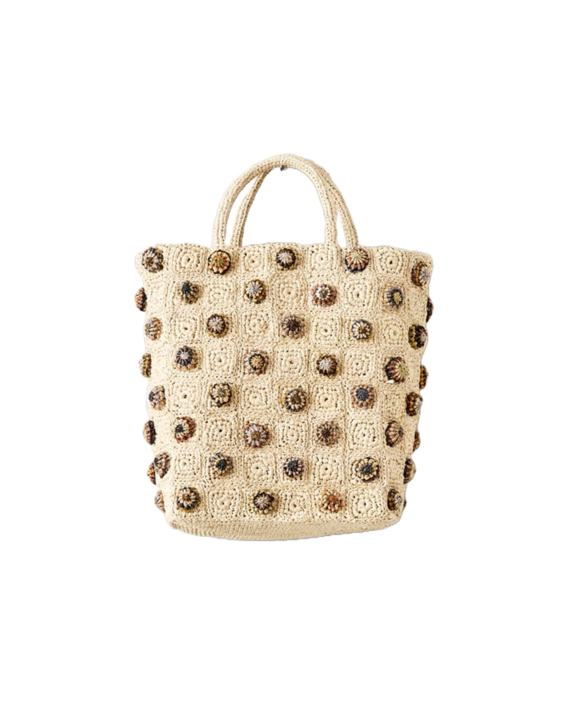SOPHIE DIGARD Raffia Pom Pom Tote Bag by THE LITTLE SHOP SOPHIE DIGARD Raffia Pom Pom Tote Bag by THE LITTLE SHOP