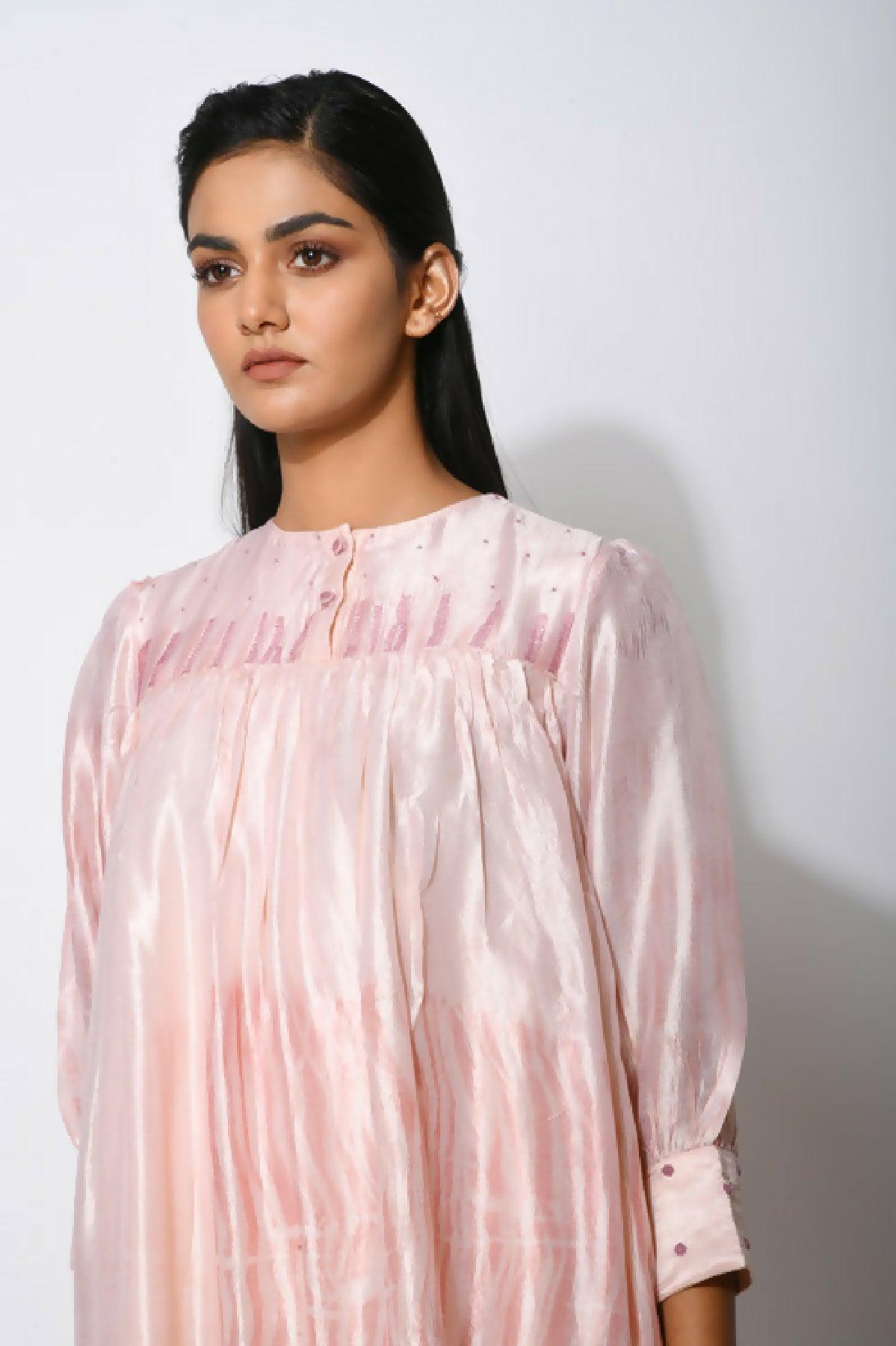 PINK Ivory Mist DRESS by THE LOOM ART