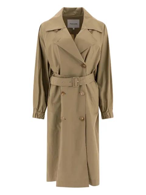 belted double-breasted trench coat by THE LOOM