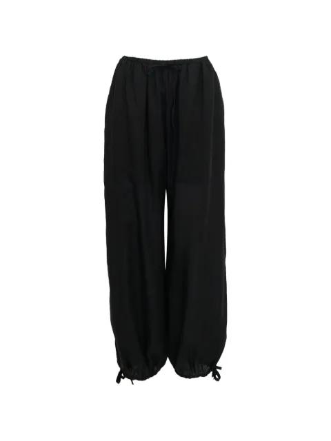drawstring-waist tie-fastening trousers by THE LOOM