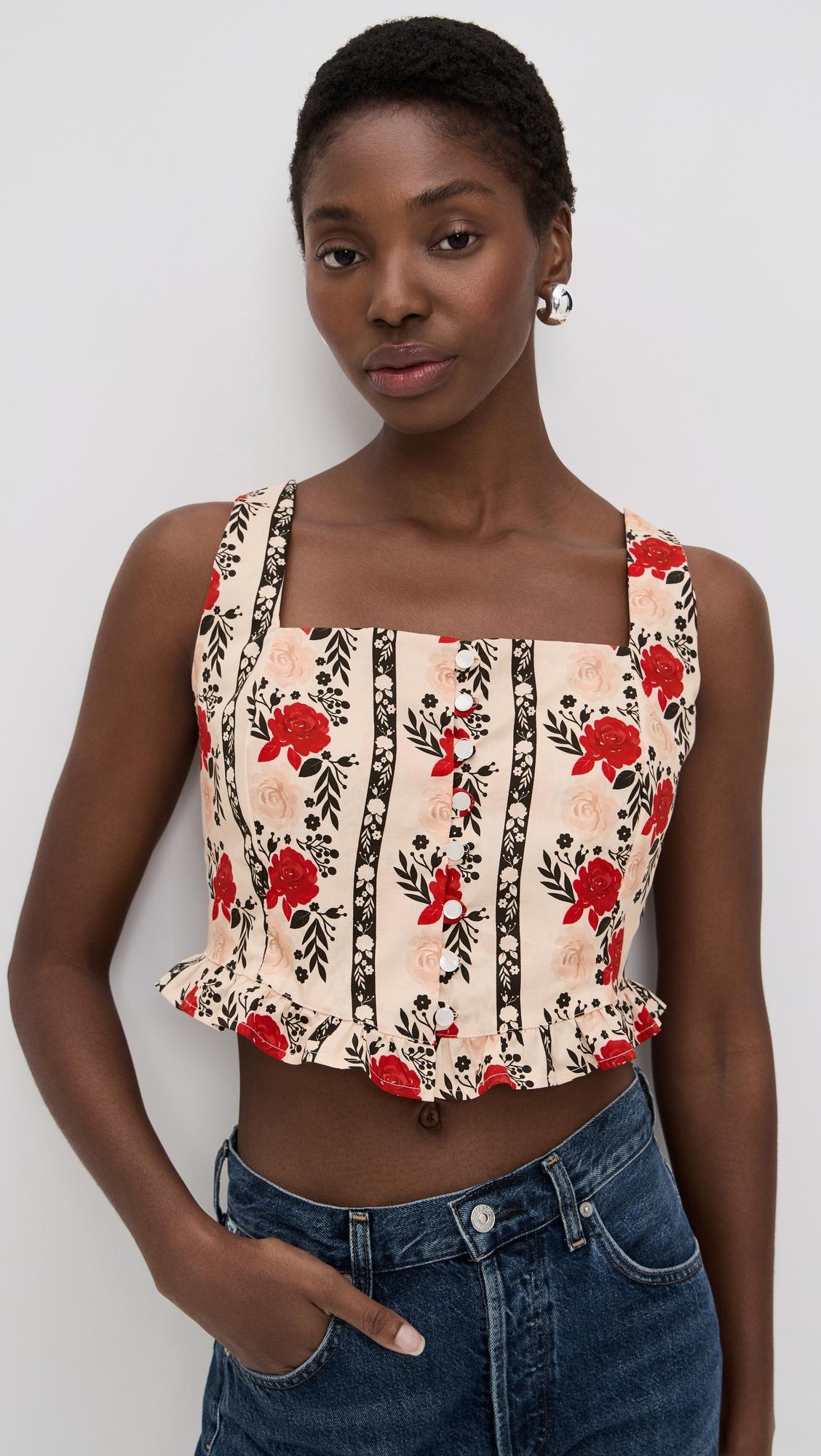 The Slilent Front Bustier Top by THE LULO PROJECT