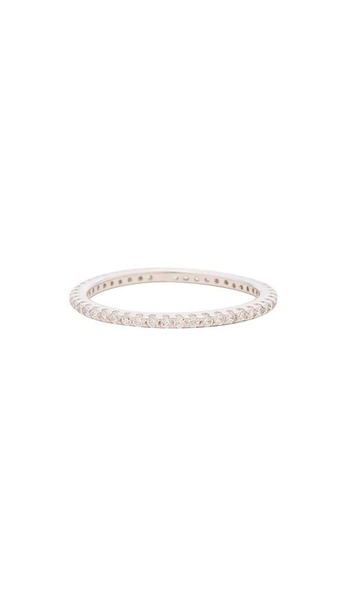 The M Jewelers NY The M Essential Pave Band in Metallic Silver by THE M JEWELERS NY The M Jewelers NY The M Essential Pave Band in Metallic Silver by THE M JEWELERS NY