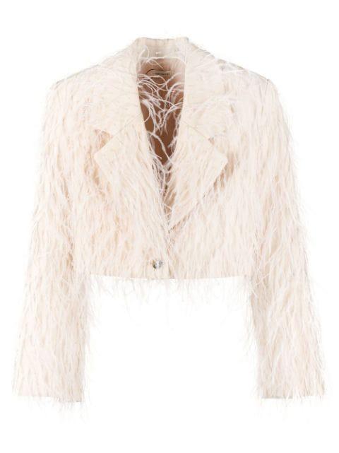 Monica cropped blazer by THE MANNEI