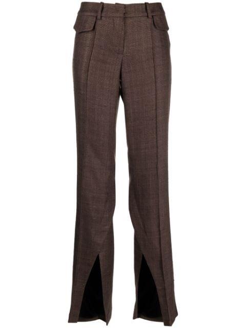 Newport pleated flared trousers by THE MANNEI