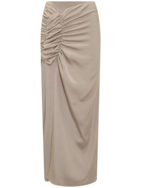 draped-design skirt by THE MANNEI
