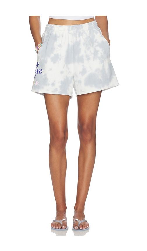 The Mayfair Group How Are You Really? Sweatshorts in Blue by THE MAYFAIR GROUP