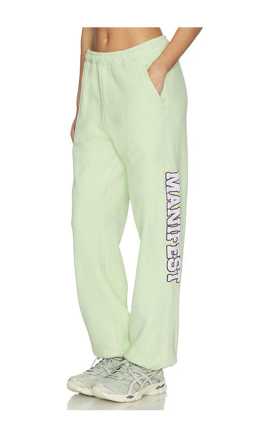 The Mayfair Group Manifest Classic Sweatpants in Mint by THE MAYFAIR GROUP
