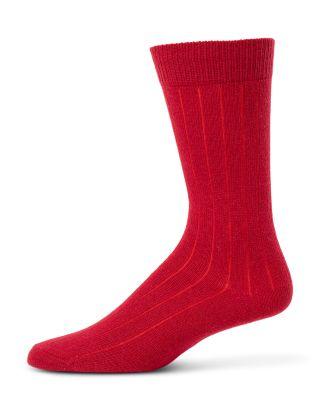 Cashmere Blend Ribbed Crew Socks - Exclusive by THE MEN'S STORE AT BLOOMINGDALE'S