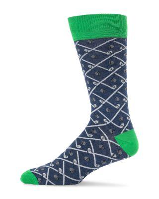 Diagonal Pattern Golf Socks by THE MEN'S STORE AT BLOOMINGDALE'S